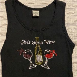 Girls Gone Wine Jeweled Tank Top